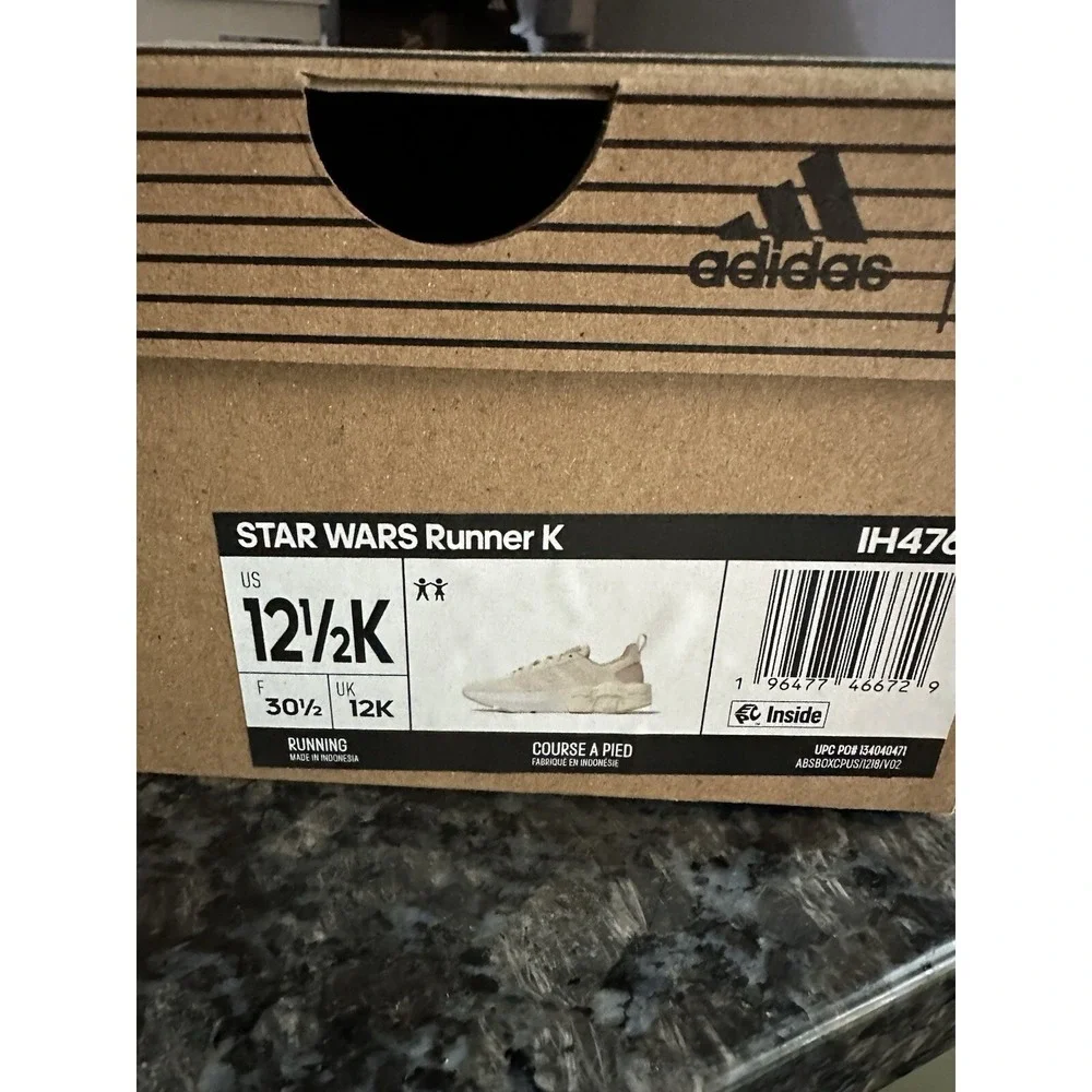 Little Kids  Star Wars Runner IE8044 Stormtrooper Vader Darkside Adidas Sz 12.5K